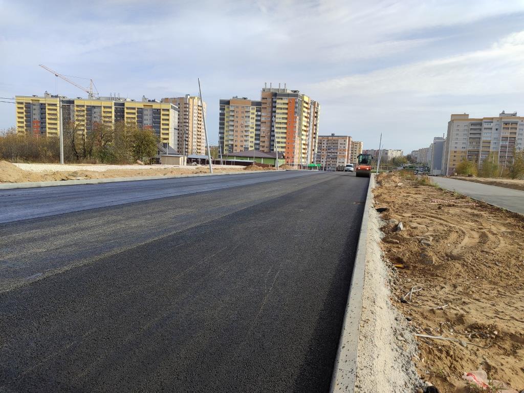 Строительная готовность дорог в микрорайоне Юрьевец г. Владимира превысила половину - фото 1