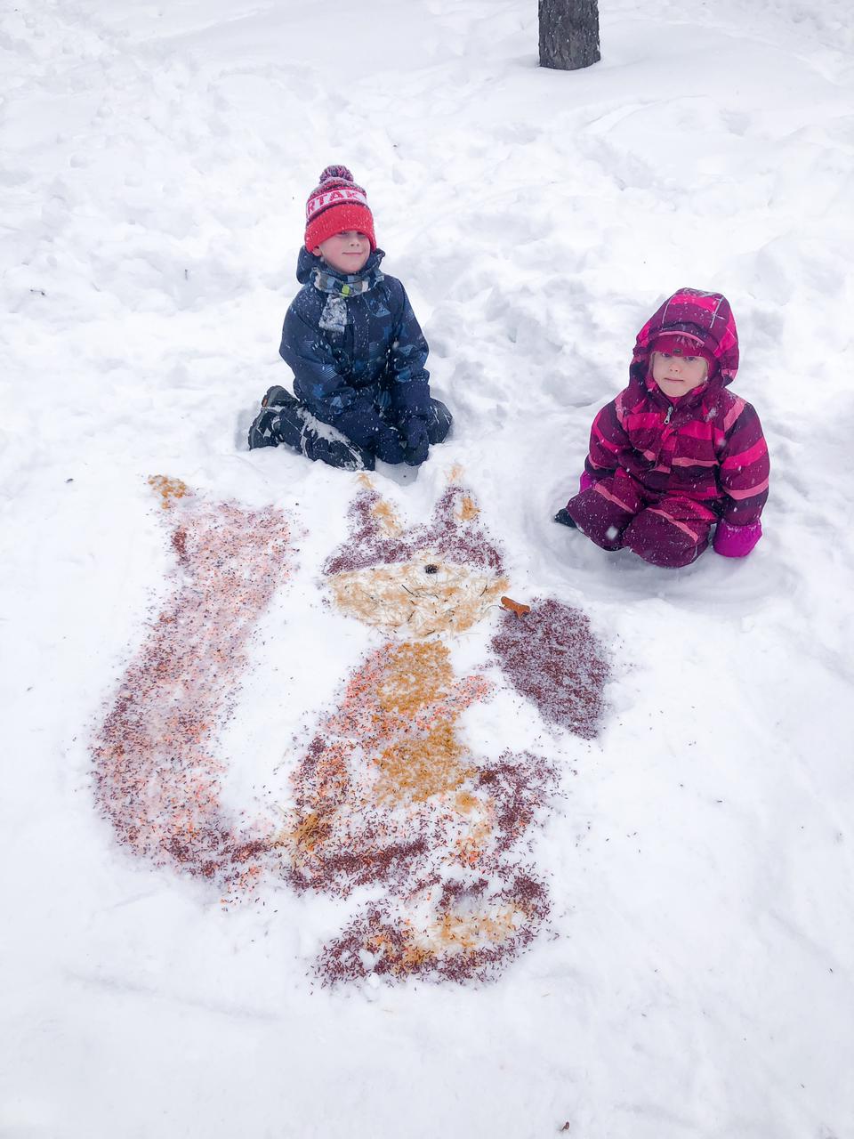 Рисуем на снегу: Мосприрода подвела итоги городского творческого фестиваля «Снежный холст»  - фото 3