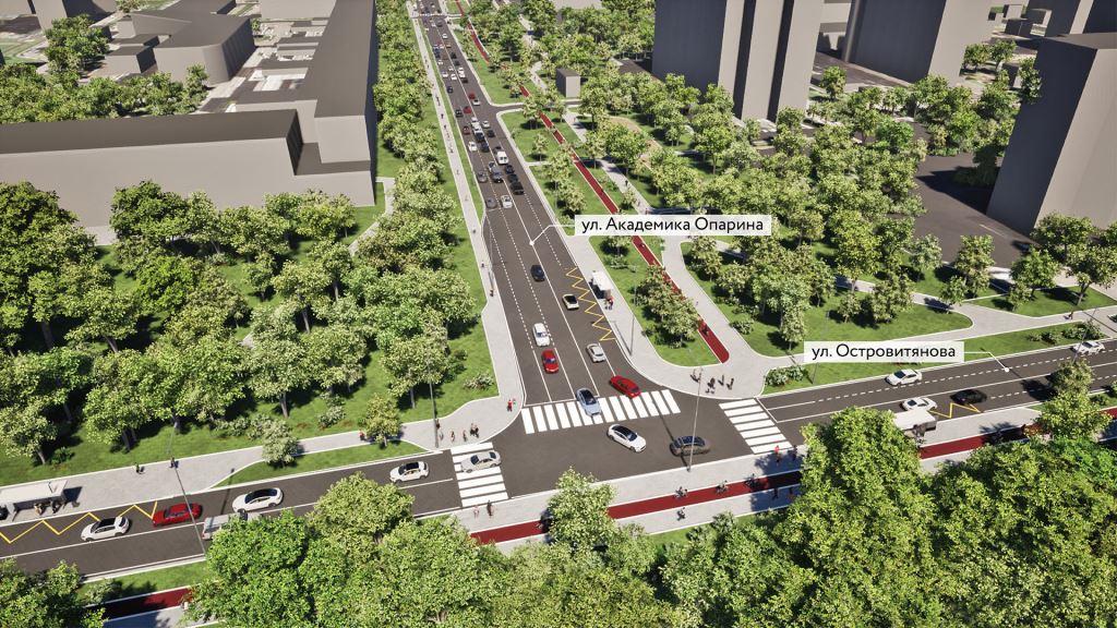 Реконструкция улицы Академика Опарина позволит создать новые маршруты общественного транспорта - фото 2