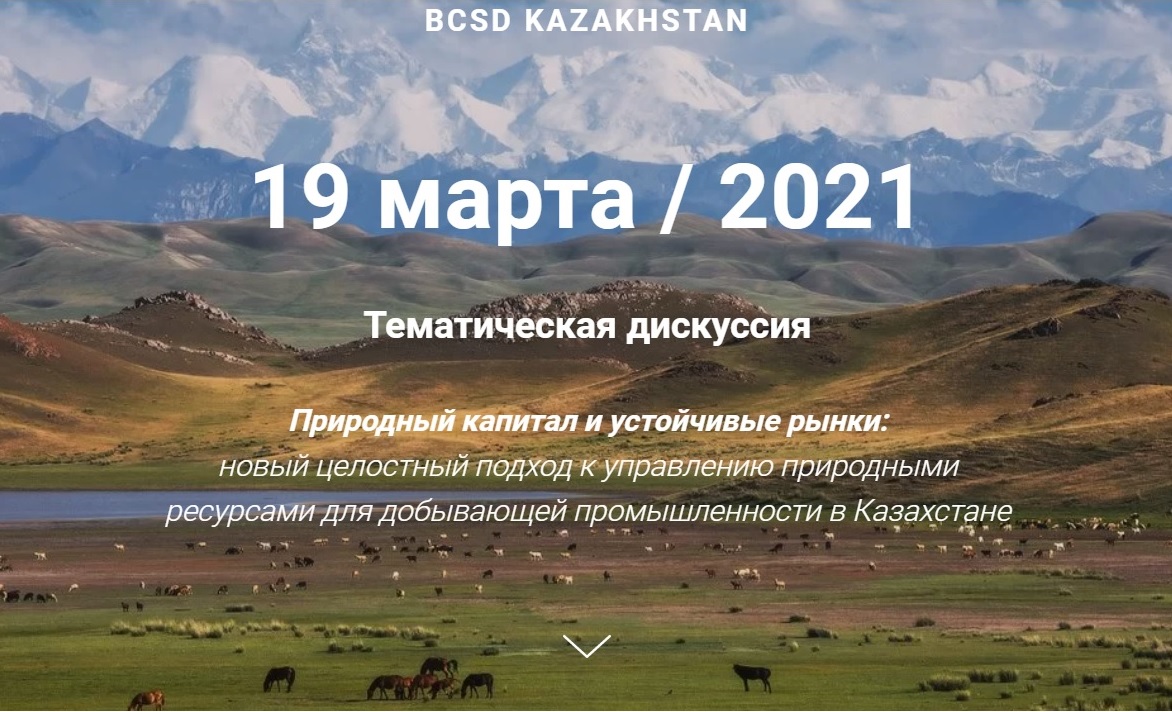Международная онлайн сессия «Природный капитал и Устойчивые рынки: новый целостный подход к управлению природными ресурсами в Казахстане»  - фото 1