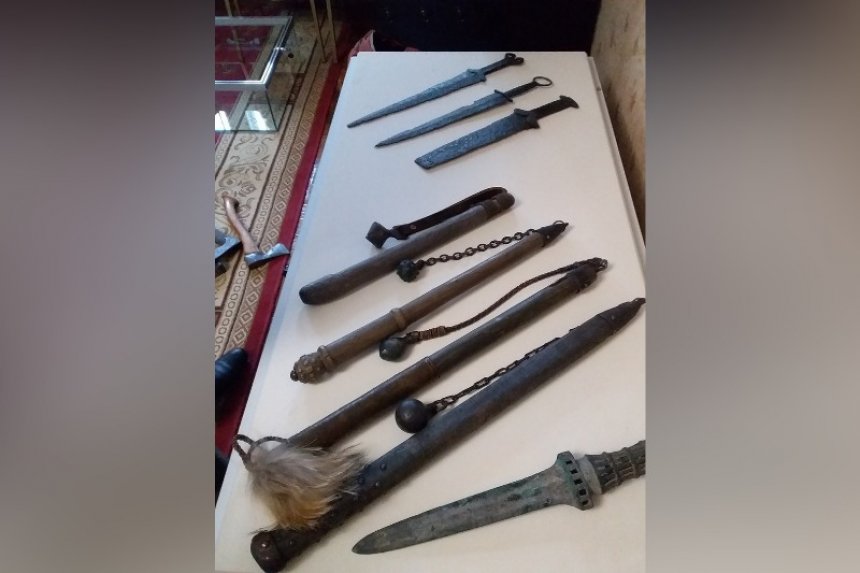 Выставка древнего оружия открылась в Мичуринском литературно-музыкальном музее - фото 1