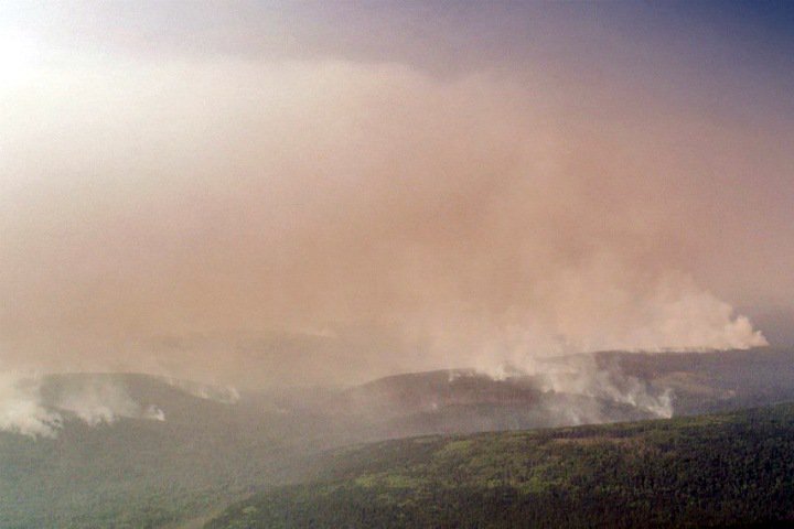 В окрестностях Култука - сплошная дымовая завеса