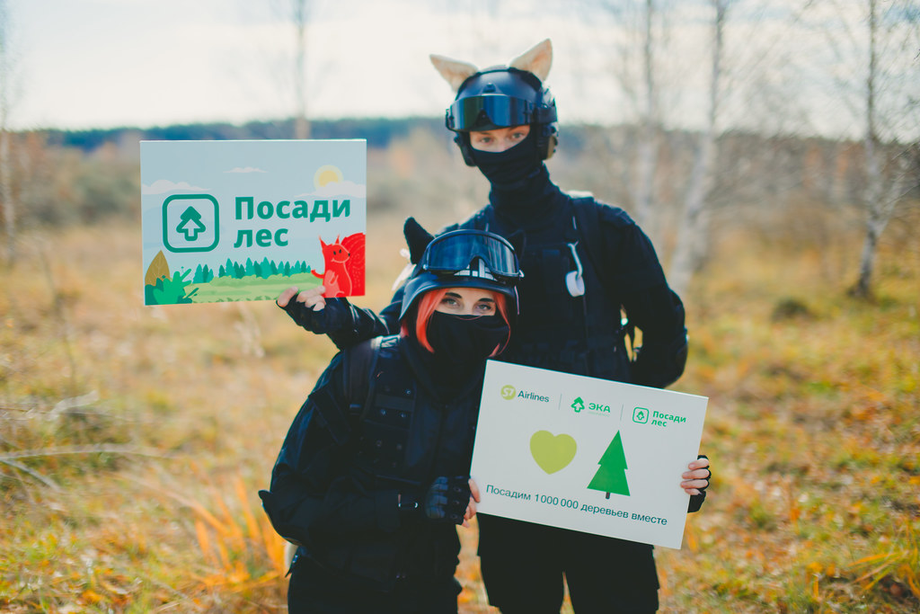 Зорро с мечами Колесова: российские волонтеры восстановили 60 га леса этой осенью - фото 1