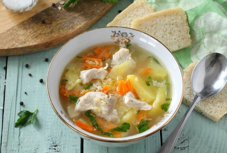 Легкий суп из индейки с вермишелью и овощами - фото 3