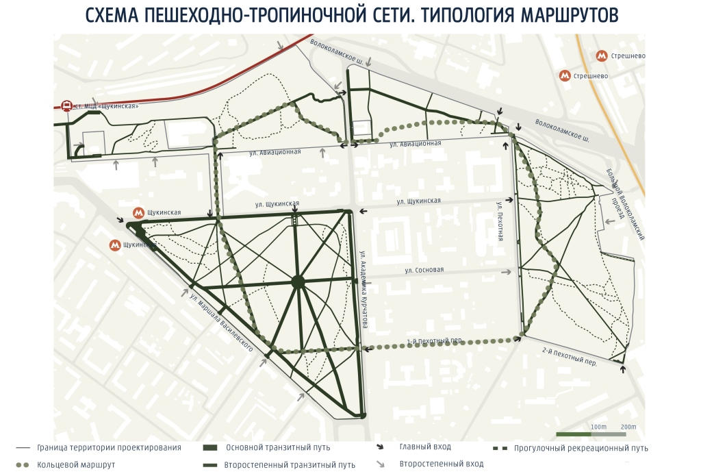 В Щукинском парке и Всехсвятской роще началось устройство единого пешеходного маршрута - фото 2