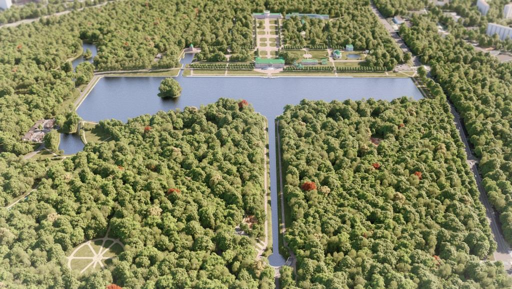 В парке «Кусково» приступили к очистке Большого дворцового пруда и реабилитации его канала - фото 3