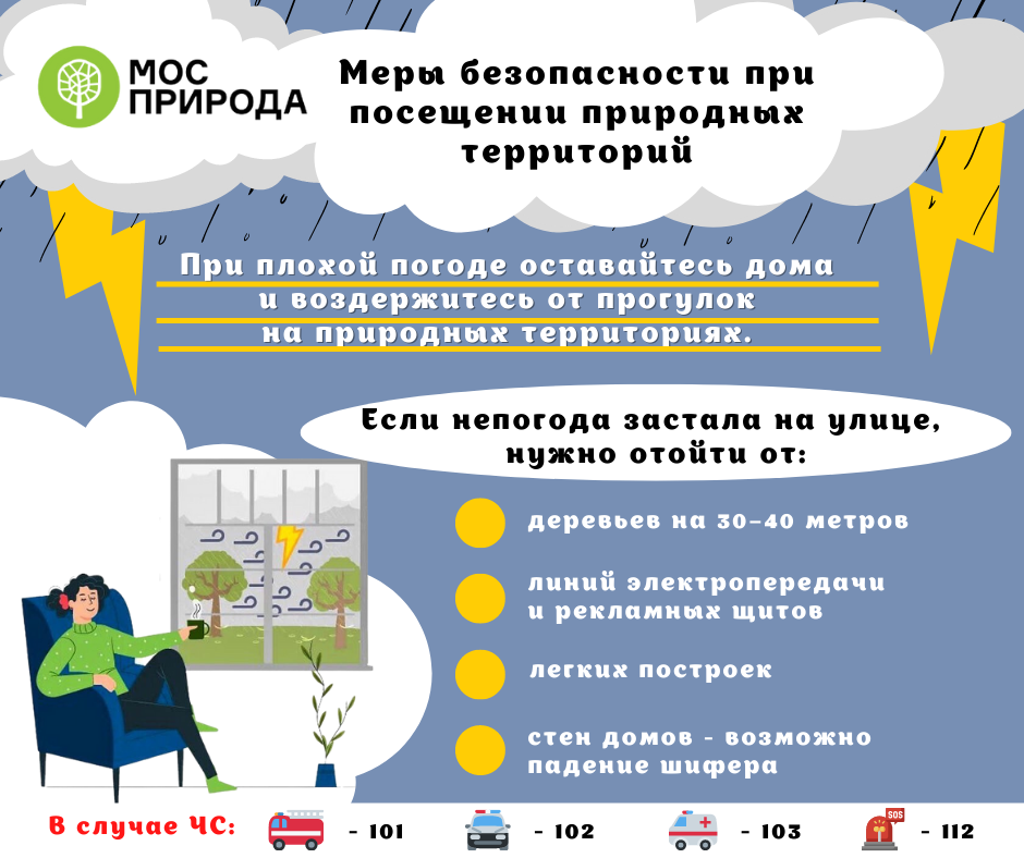 Мосприрода разработала инфографику «Меры безопасности на природных территориях Москвы» - фото 2