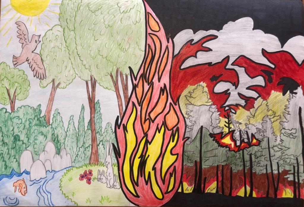 Мосприрода выбрала лучшие рисунки на тему защиты леса от пожаров   - фото 9