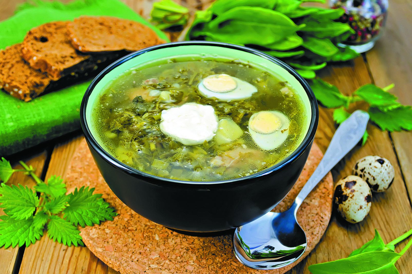 Суп со щавелём и крапивой "Зеленый коктейль" - фото 3