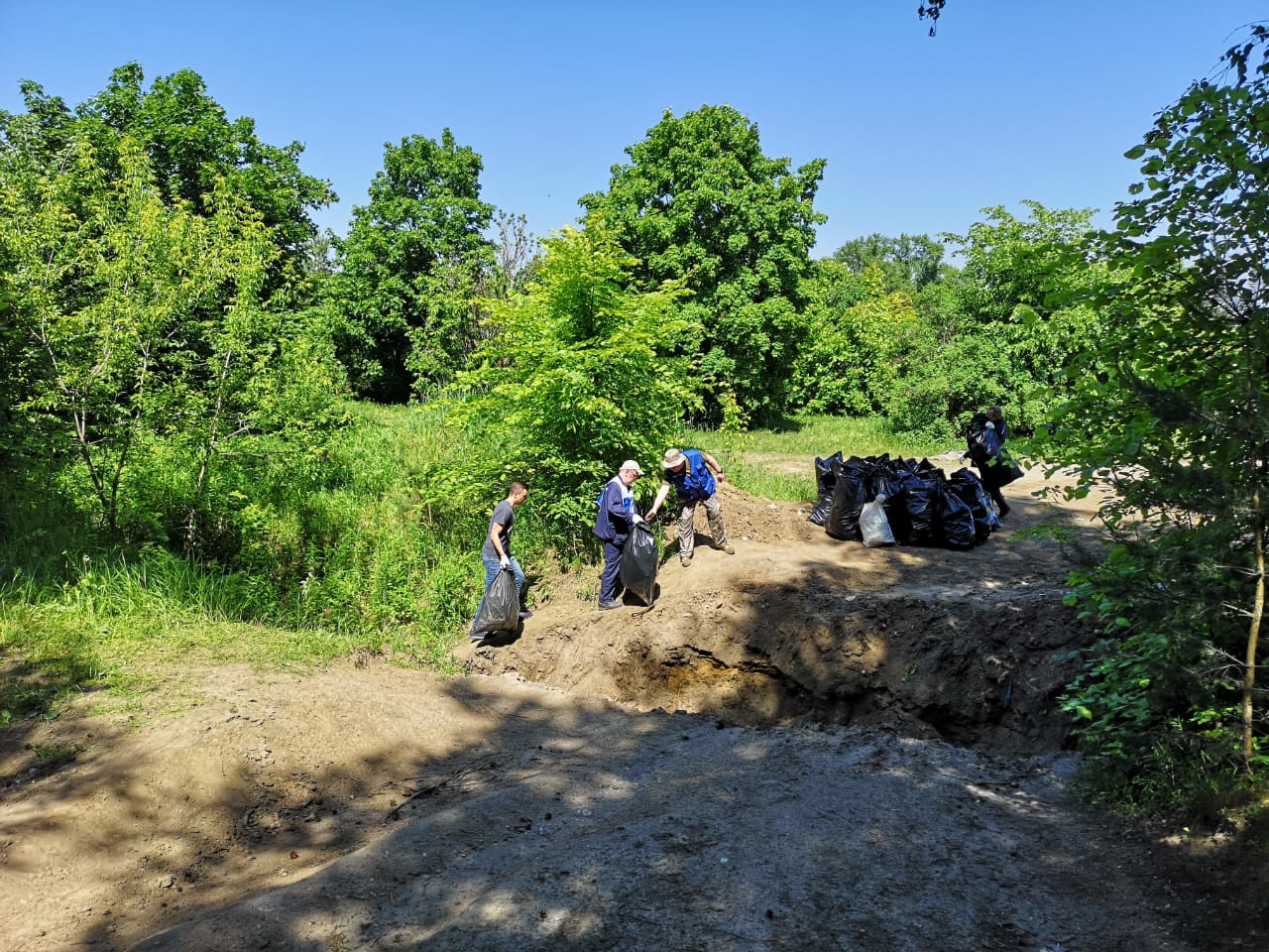 Подмосковные активисты ОНФ помогли очистить от мусора берега Пяловского водохранилища - фото 10