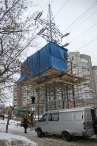 Демонтаж  ЛЭП 110КВ на ул. Комсомольской 