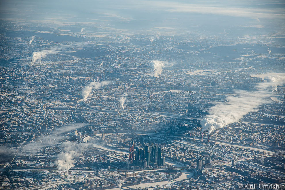 Уровень загрязнения воздуха в Москве днем, 25 января  2019 г.  - фото 1