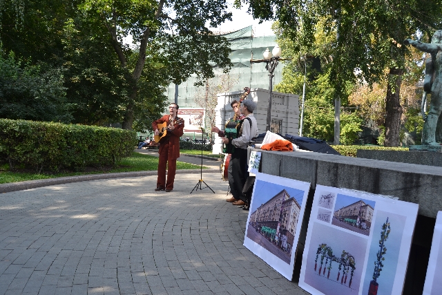 Московские художники провели пикет за озеленение Москвы - фото 1