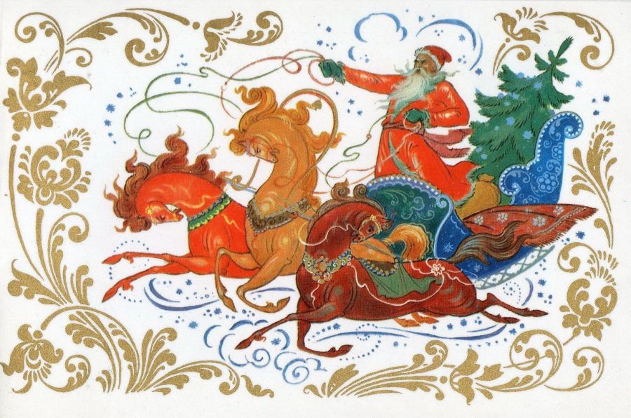 Советские новогодние открытки. Маленькая коллекция - фото 30