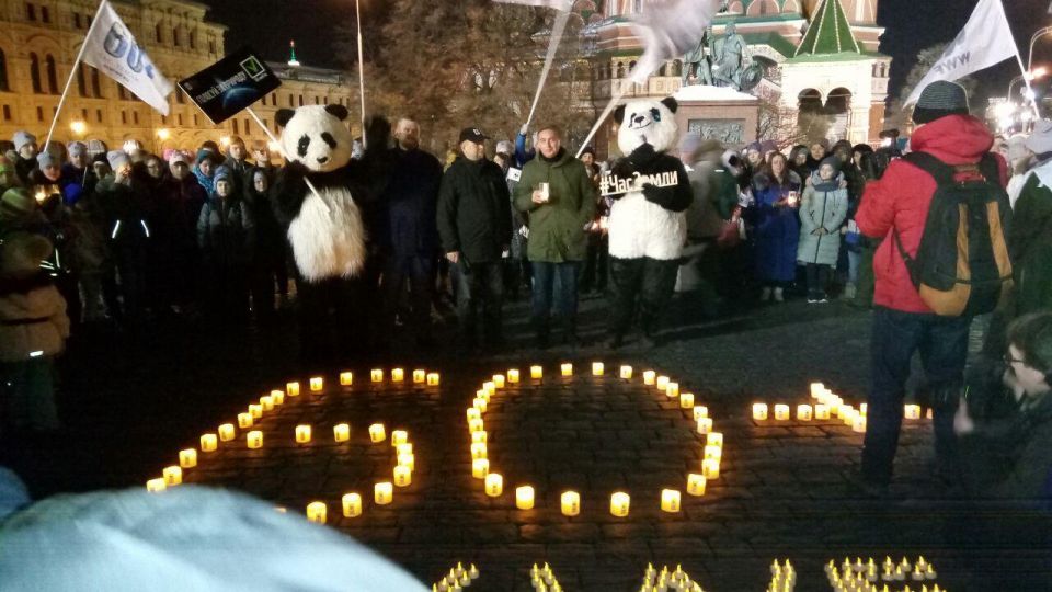 Час Земли на Красной площади в Москве (ФОТО, ВИДЕО) - фото 1