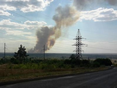 Воронежские пожарные сдерживают огонь - фото 1