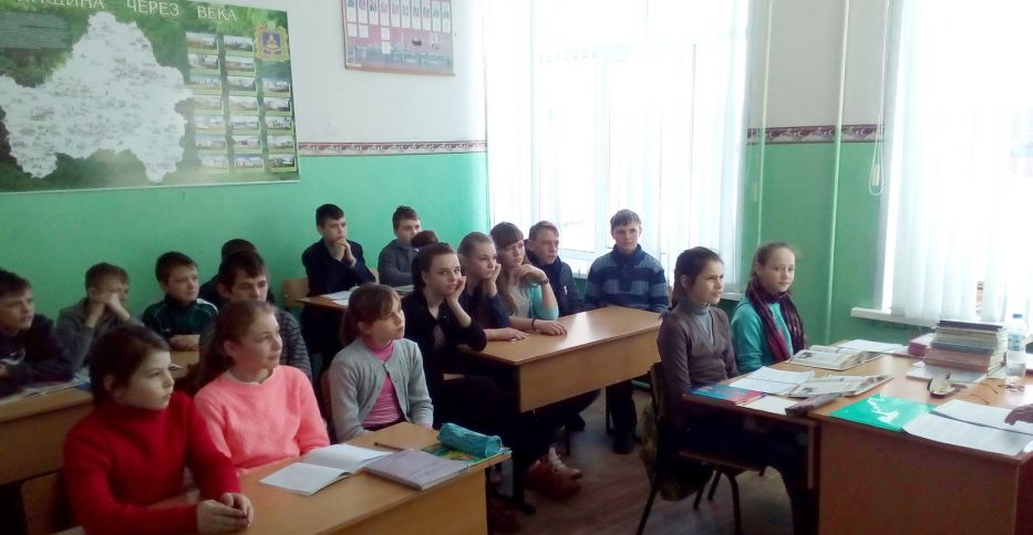 Работники Темкинского лесничества Смоленской области    встретились с учащимися школы - фото 1