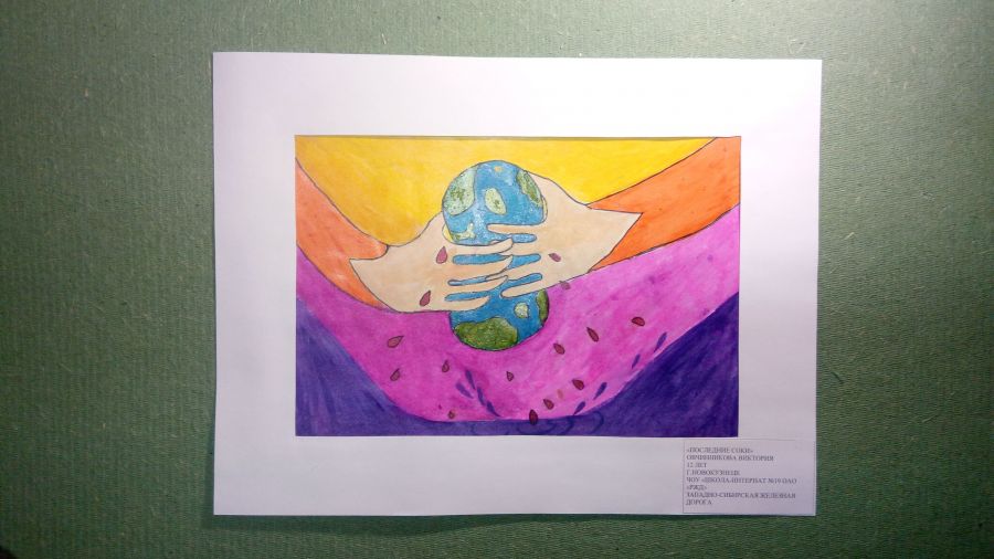 Международный Конкурс детского рисунка в рамках номинации «Экологическое образование, просвещение и культура» Международной экологической премии «EcoWorld» 2020 (возрастная группа 8-17 лет) - фото 12