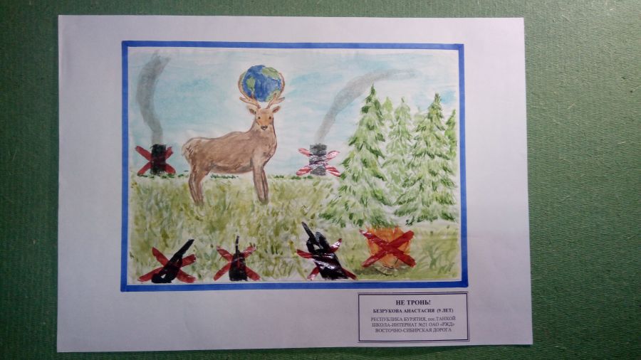 Международный Конкурс детского рисунка в рамках номинации «Экологическое образование, просвещение и культура» Международной экологической премии «EcoWorld» 2020 (возрастная группа 8-17 лет) - фото 78