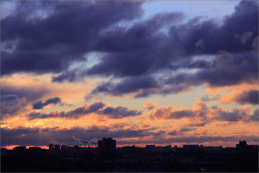 Ещё один интересный рассвет над Москвой. - фото 2