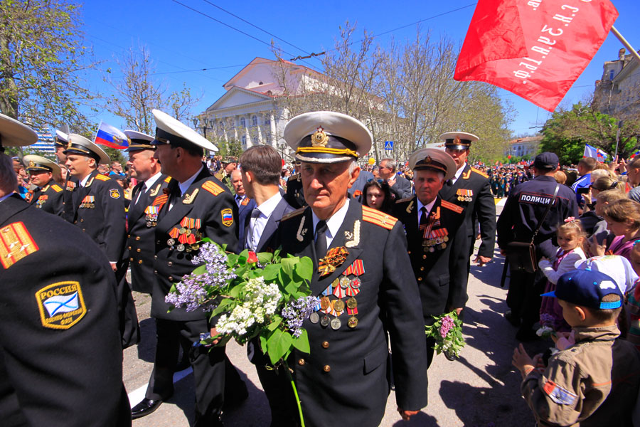 Марш ветеранов войны в Севастополе - фото 35