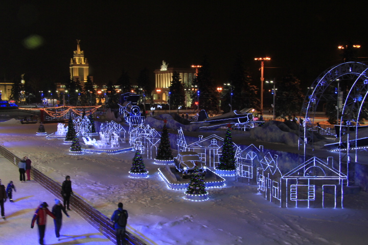 Новогодняя ночь в Москве. ВДНХ (ВВЦ) - фото 18