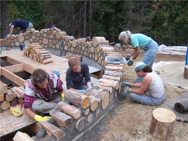  Строим экодом из дров - фото 6