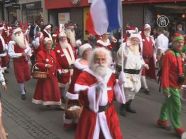  Сотня Санта-Клаусов приехала в Данию на Конгресс - фото 1