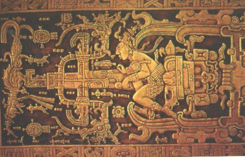  Ученые объяснили изображение "космического корабля" на плите майя - фото 2