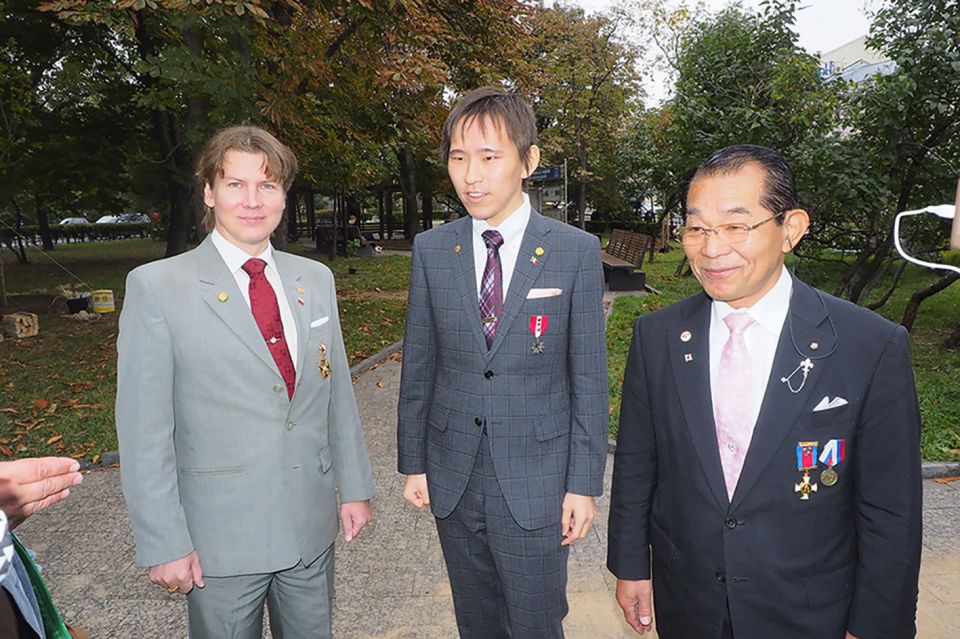 "ЭкоГрад", "Роща Ста Слов", JAPAN SAKURA PEACE FOUNDATION Kazuo Yamagami и Prince Junsuke Kita - фото 2