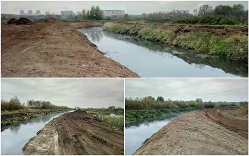 Антиэкологичная "расчистка" реки #Быковка в Подмосковье - фото 3