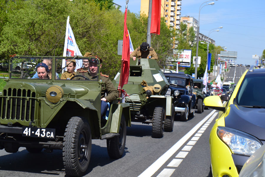 "Ветеран войны" - автопробег под мирным небом Москвы - фото 140