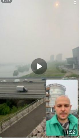 В Красноярск пришел дым от лесных пожаров в Якутии - фото 1