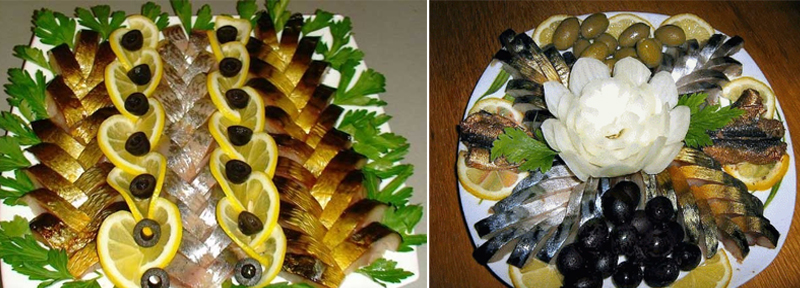Рыбная тарелка. Подборка оригинальной подачи рыбы и морепродуктов на праздничный стол - фото 20