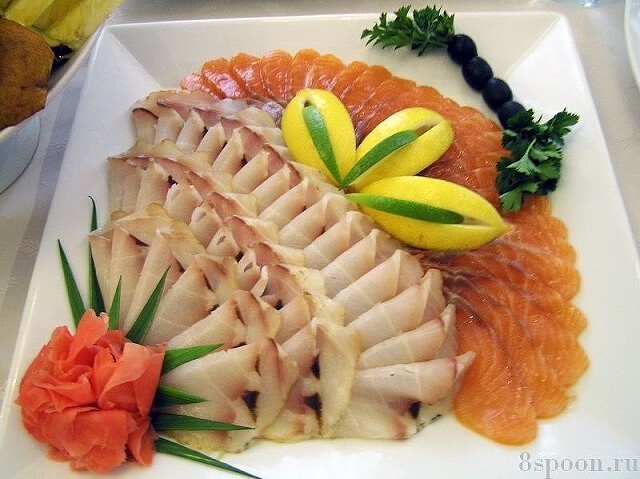 Рыбная тарелка. Подборка оригинальной подачи рыбы и морепродуктов на праздничный стол - фото 7
