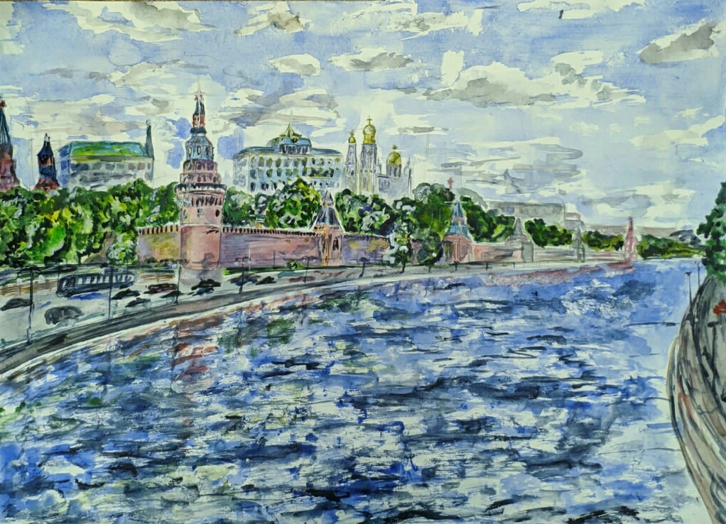 Более 100 рисунков участники конкурса посвятили Москве-реке - фото 9