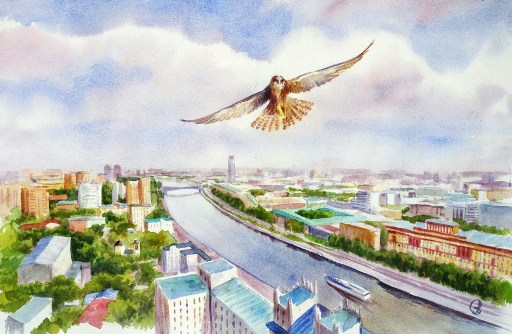 Более 100 рисунков участники конкурса посвятили Москве-реке - фото 10