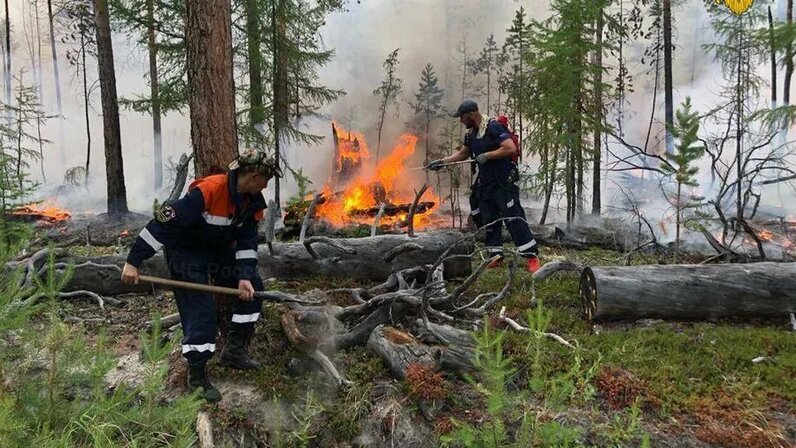 Пожары в Якутии на 1 августа - фото 1