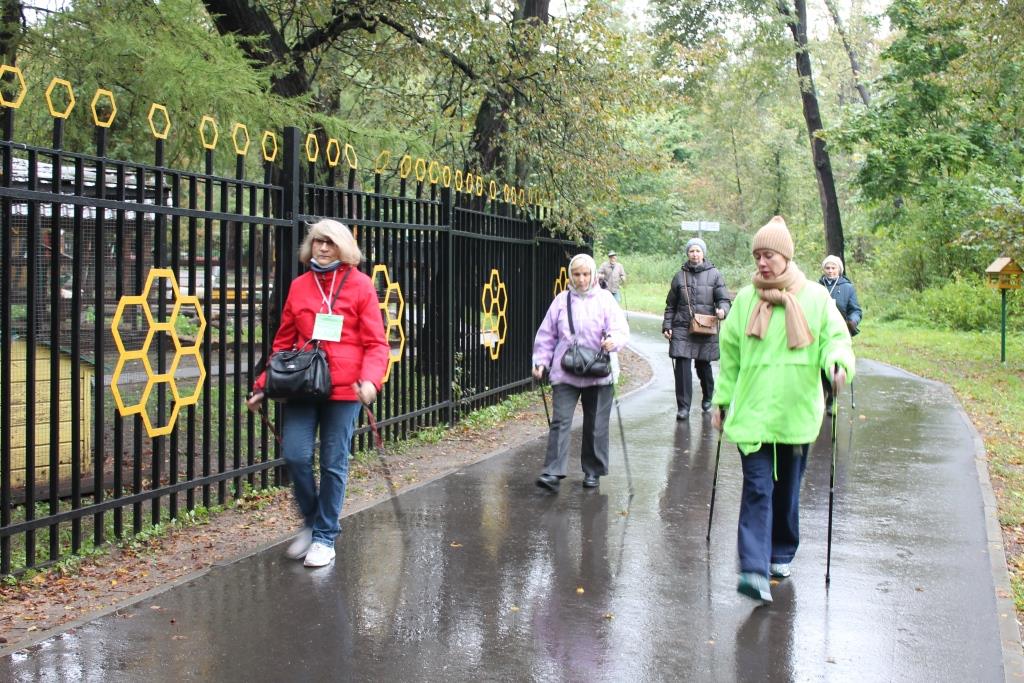 В Кузьминском парке прошли соревнования по скандинавской ходьбе «Скороходы природы» - фото 3