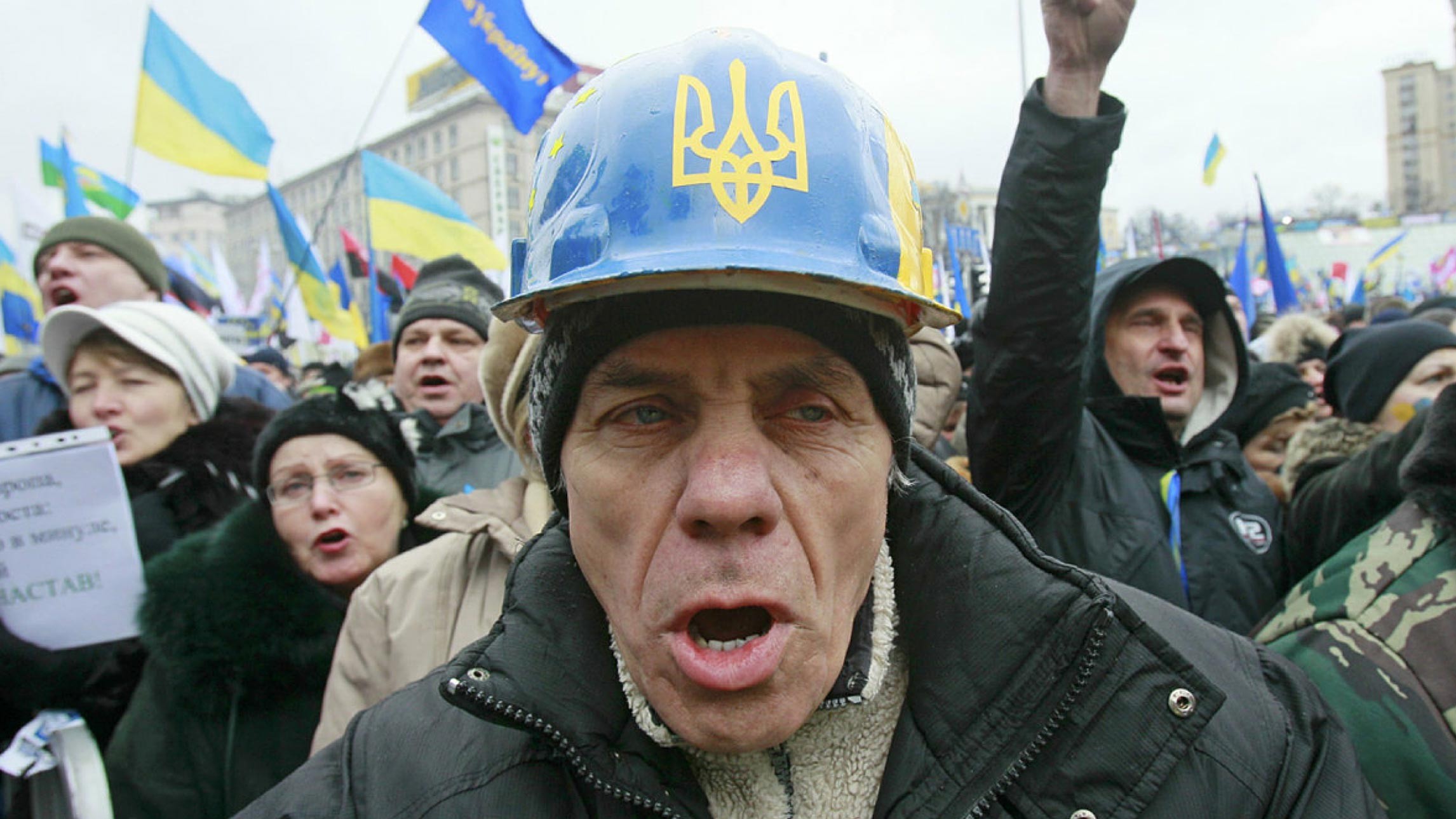 Хохлы кричат. Украинцы на Майдане. Лица Майдана.