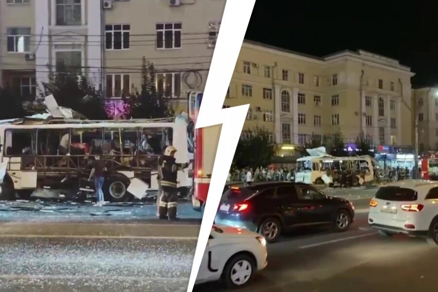 В Воронеже взорвался автобус с людьми. Одна женщина погибла, много пострадавших - фото 2