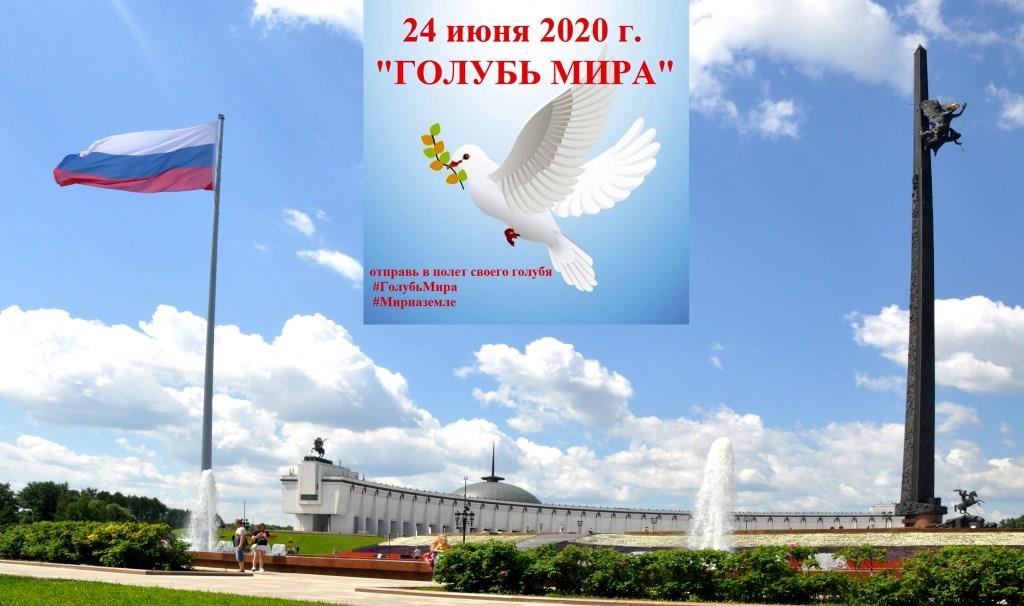 «Голубь мира» в небе над Музеем Победы - фото 1
