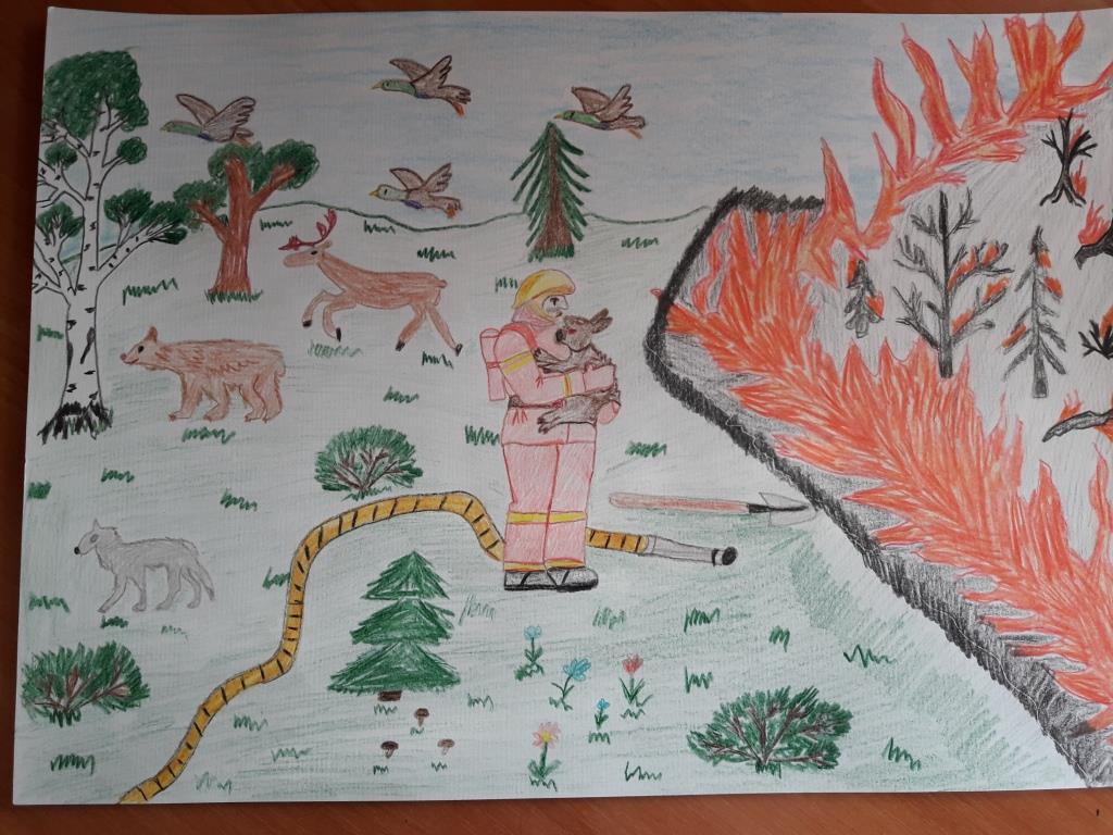 Мосприрода выбрала лучшие рисунки на тему защиты леса от пожаров   - фото 4