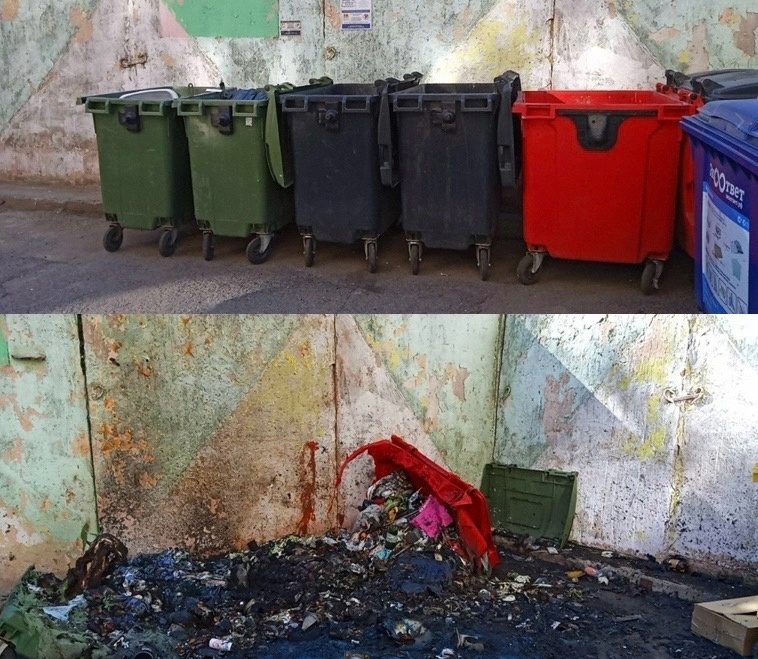 НЭО: вандалы подожгли 1 100 контейнеров для отходов