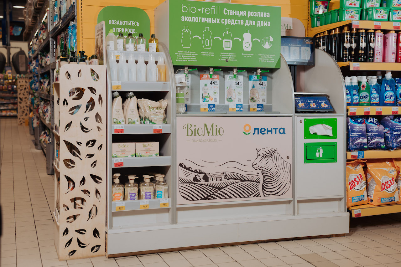 «Лента» начала продавать бытовую химию BioMio в собственную тару покупателя - фото 8