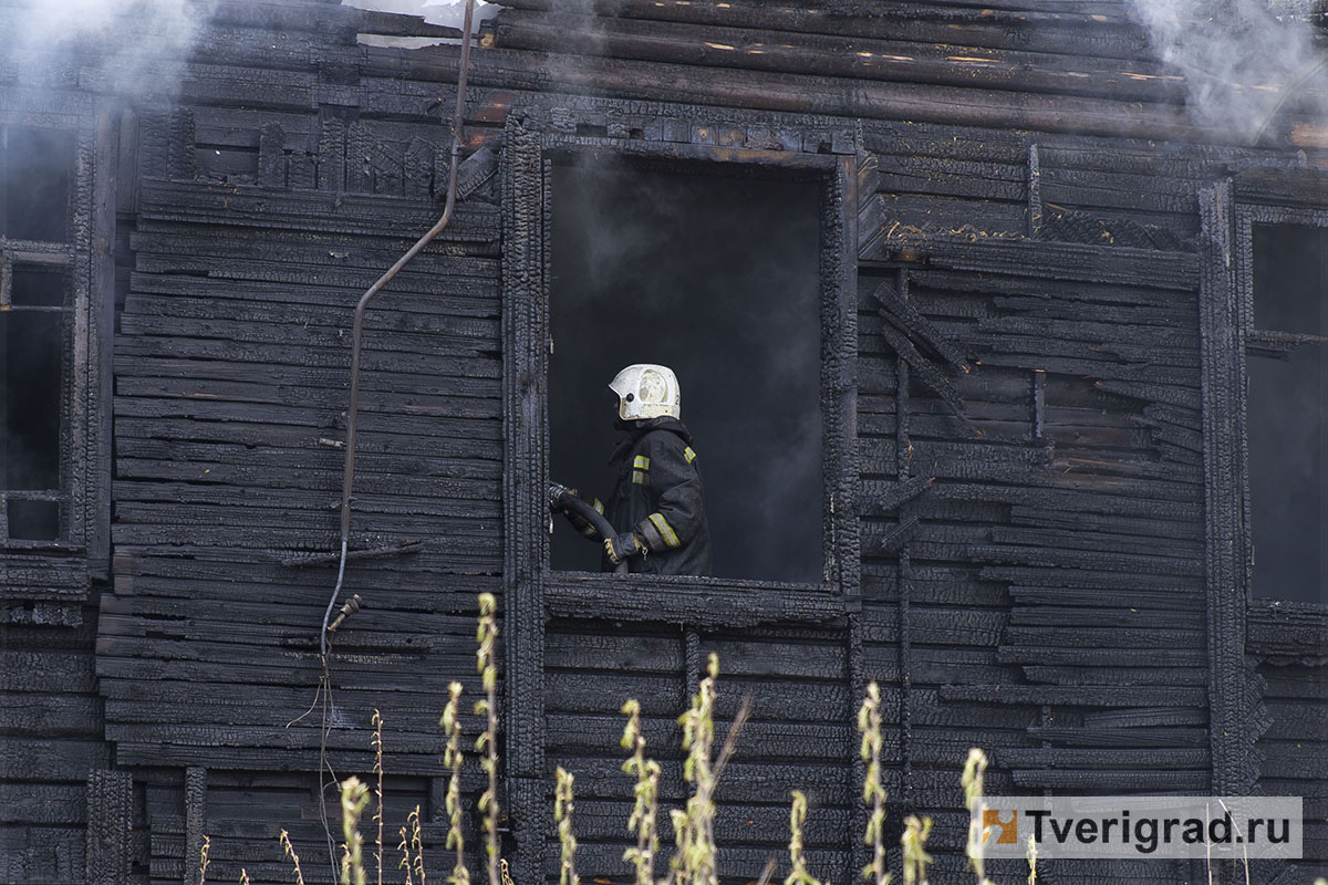 Дачи и жилые дома полыхают в Тверской области - фото 1