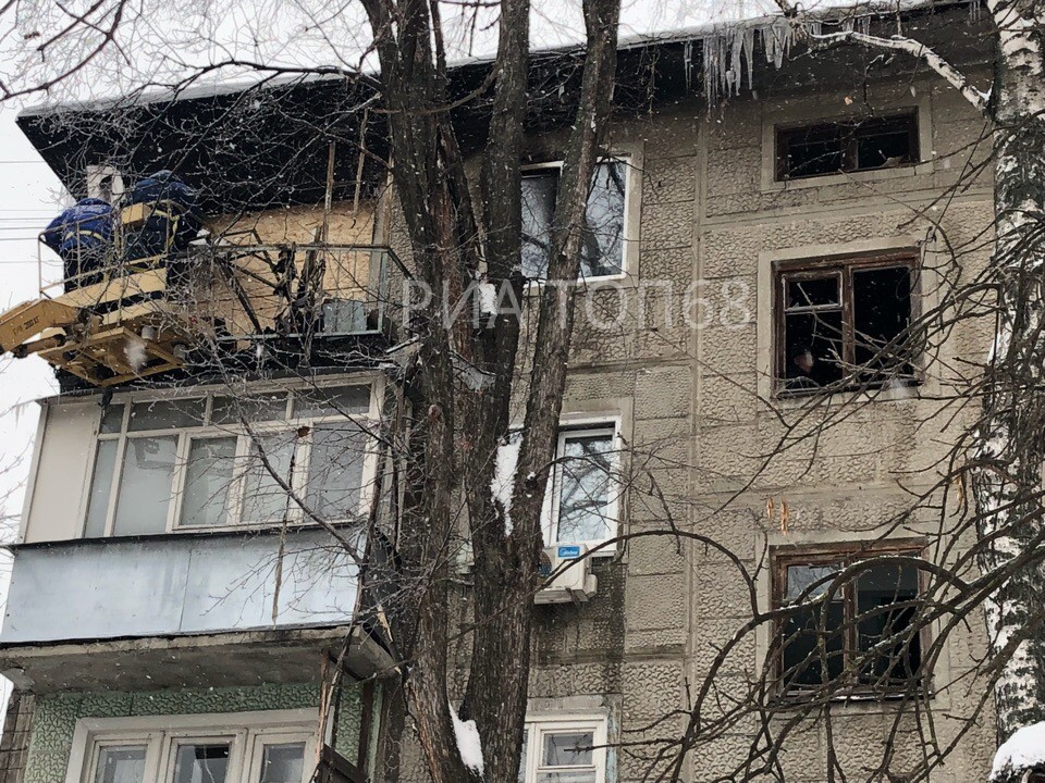 В Тамбове в жилом доме на Володарского произошёл пожар - фото 1