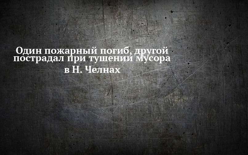 ЭКОБАТТЛ: в Набережных Челнах погиб пожарный во время тушения мусора - фото 1
