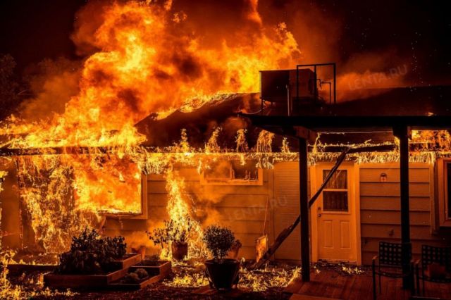 Лесной пожар в Калифорнии усугубляет процесс глобального потепления - фото 6