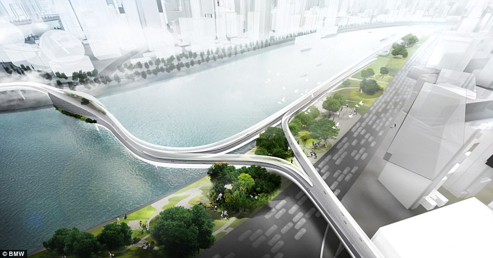 В Шанхае построят скоростной туннель для велосипедов. В воздухе - фото 2